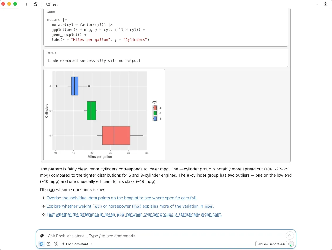 Posit Assistant desktop application