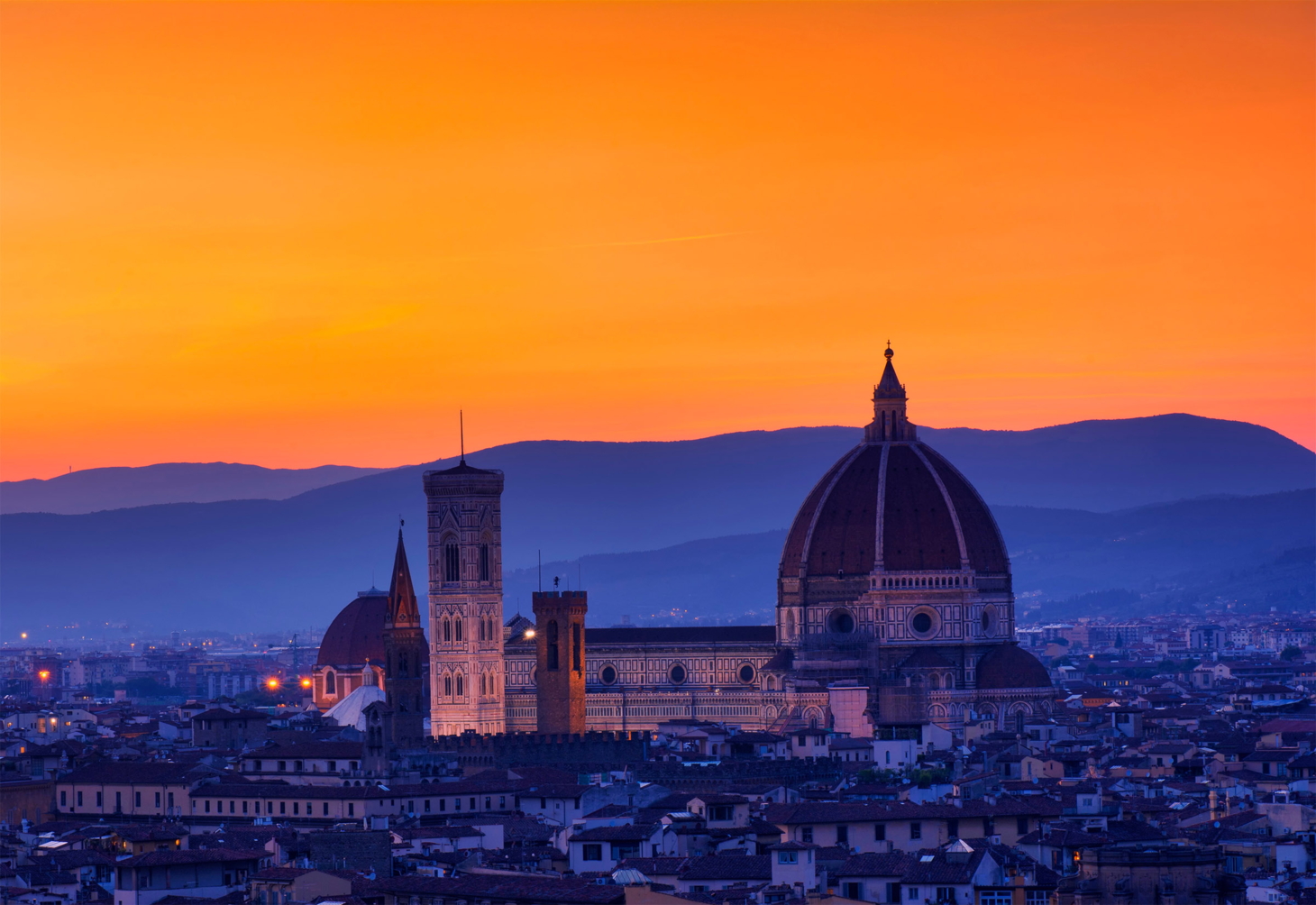 Florence at golden hour